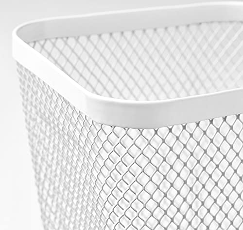 Image of IKEAA 10 x 10 x 11 cm Pencil or Pen Cup Holder (White, Pack of 2)