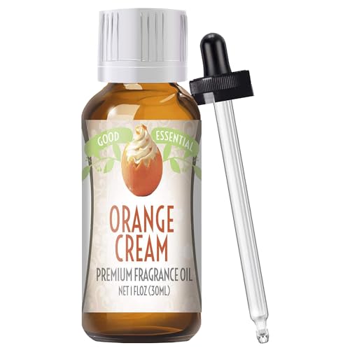 Image of Good Essential Orange Cream Fragrance Oil (1 fl oz /30ml) for Diffusers, Candles, Soaps, Lotions, Perfume Scented Oil for Soap Making