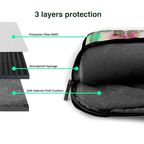 Bolso para portátil KHiry para hombre y mujer negro miniatura 5