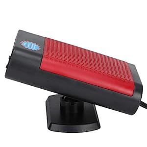 Car Defogger, Window Demister Less Energy Saving Durable for Car(Black red)