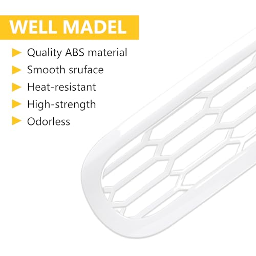 Image of Front Grill Inserts Cover Trims Mesh Grille Frame Kit Compatible with 2021 2022 2023 2024 2025 New Ford Bronco 2 /4 Door Exterior Decoration Accessories Protection Decor Decal, 6Pcs White