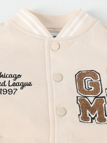 Max Boys Chennile Embroidered Varsity Jacket - Image 4