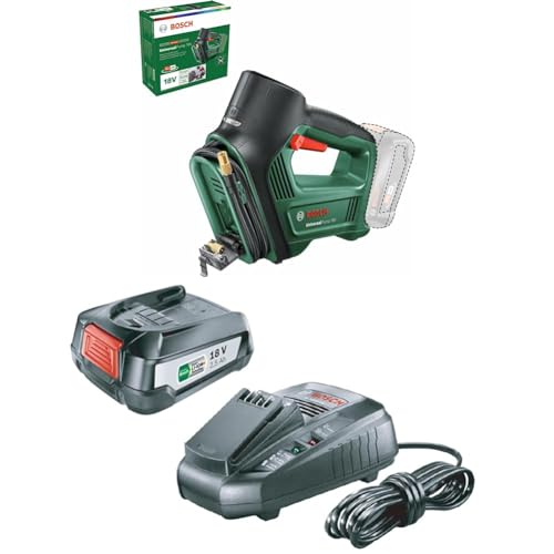 ボッシュ(BOSCH) コードレスエアポンプ 米式・仏式・英式バルブ対応 UPUMP118H & バッテリー・充電器付きセット