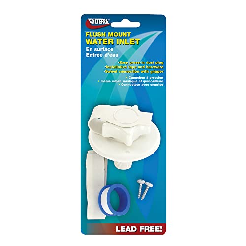 Image of Valterra A01-0168VP White 2-3 /4 inch Flange Carded Water Inlet
