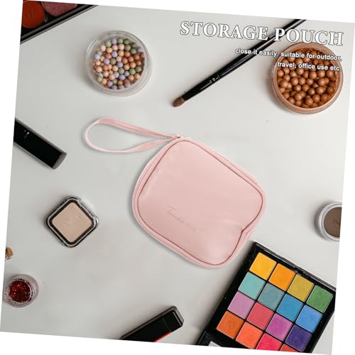 Bolsa organizadora rosa para toallas sanitarias y pañales miniatura 5