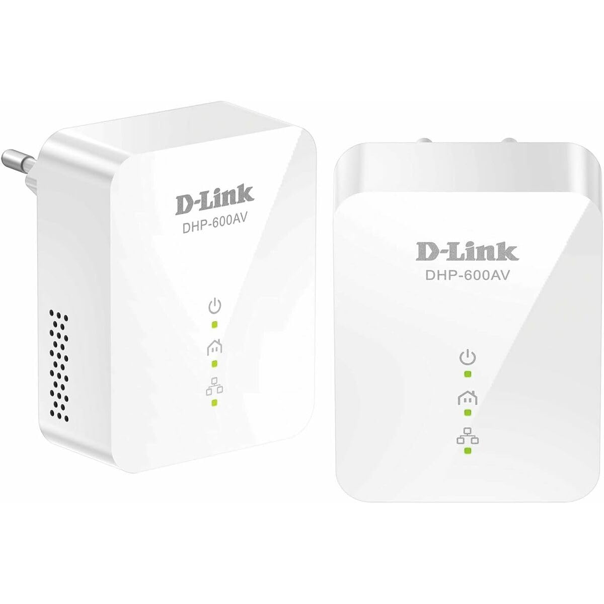 D-Link DHP-601AV (2x DHP-600AV) Starter Kit di 2 Adattatori Powerline, Porta Gigabit, AV2 1000, Velocità fino a 1000 Mbps, per Streaming HD e Gioco Online, Bianco