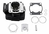 Labwork Fit pour Yamaha DT125 DT125A 125cc Kit de joints de cylindre de piston 1974-1981 56 mm
