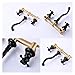 Woodwork Apron，Tools Apron Wall Mounted Basin Taps, Basin Mixer Tap Hot & Cold, Cross Handles Brass Bathroom Faucet, Three-Hole Wall-Mounted Basin Faucet, Black