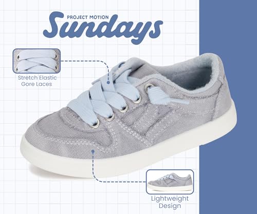 Image of Sundays Girls Sneakers Non-Slip Canvas Girls Shoes Comfort Kids Footwear