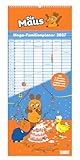 Die Maus Megaplaner 2027: Familienplaner 30 x 70 cm mit 6 Spalten, Stundenplänen & Schulferien, ideal für Familienorganisation
