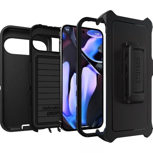 OtterBox Google Pixel 9 Pro XL (Only) - Defender Series Case - Black - Rugged & Durable - with Port Protection - Includes Holster Clip Kickstand - Microbial Defense Protection - Non-Retail Packaging - image 6