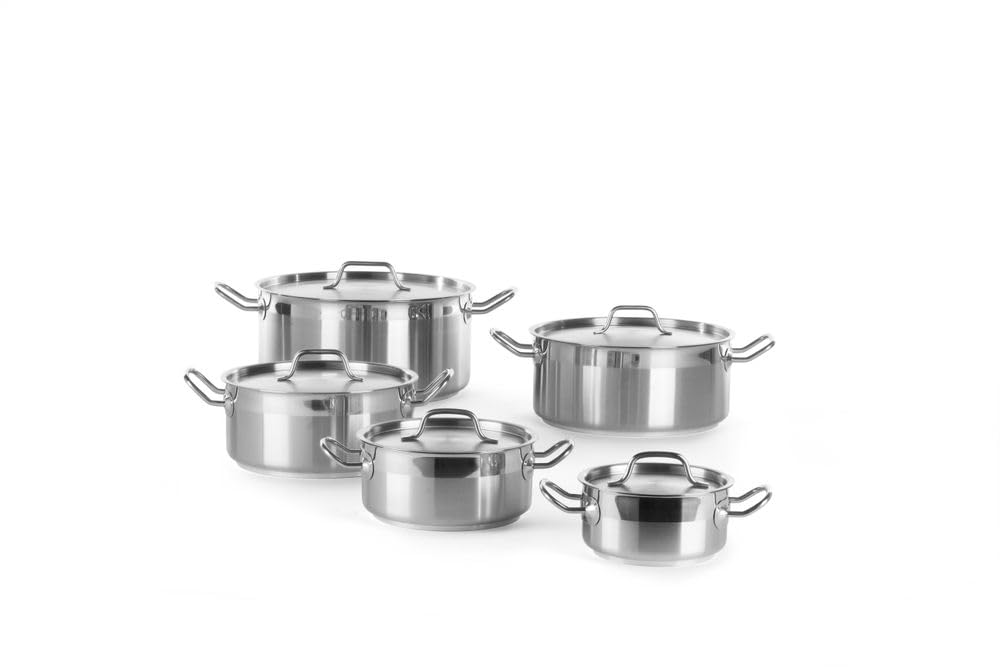 HENDI Garnek niski z pokrywką Profi Line, poj.12 l, fi.320x(H)150 mm