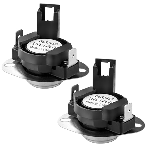 8557403 WP8557403 Dryer High Limit Thermostat Compatible with Whirlpool Maytag Kenmore Amana Dryers Thermal Fuse AP6013164 PS11746386 1180102-2PC