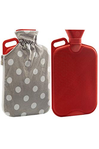 Peterpan Rubber Hot Water Bottles Set, Gifts For The Whole Family - Included: 1 Dog Hot Water Bottle With Cover, 1 Extra Thick Giant Hot Water Bottle With Cover #TOP1