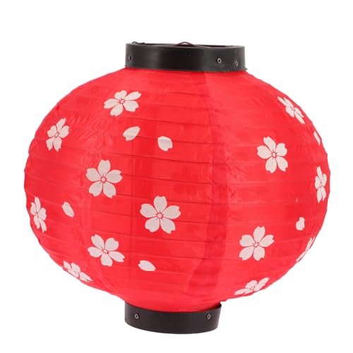 GETAJGHSD 日式折りたたみ提灯 和風屋内外装飾ランタン 桜花模様付き レストラン用吊り下げ灯籠 祭りやイベントに