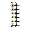 DanDiBo Weinregal Metall Wand 80 cm Schwarz Flaschenregal 96238 Flaschenhalter Wandmontage Modern Wandhalter Wandregal fÃ¼r 6 Flaschen