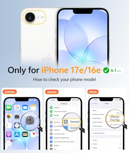 Image of FNTCASE for iPhone 17e Case: iPhone 16e Phone Case [Compatible with Magsafe] Translucent Matte Cases with [Screen Protector] Military Grade Shockproof Protective Phone Cover - Ultramarine