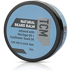 TCM Natural Beard Balm, Smooth, Soften, Shape with Shea Butter and Argan Oil, Moisturizing Lightweight Non-Greasy Shine for All Beard Types, 2 oz