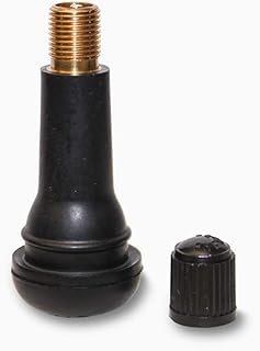 TR414 Snap in Valve Stem for Passenger Car Tubeless Tires, Maximum Air Pressure 65 psi, Fits .453" Rim Holes, Effective Length 1-1/2" Conforms to SAE J1205-J1206 Standards, (100 pcs / bag)