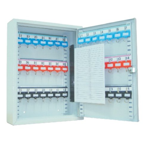 Schlüsselkasten/Schlüsselschrank SD42, 350x270x80mm, 42 Haken Cover