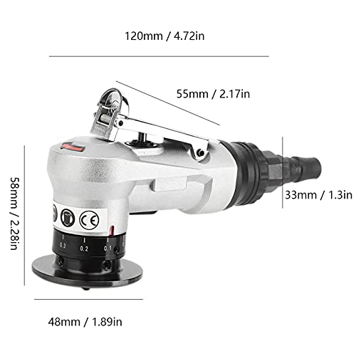 Chanfreineuse pneumatique 45° Bewinner mini outil coudé à air réglable - 6