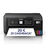 Migliori stampanti con cartucce economiche Epson EcoTank ET-2870 Stampante con Serbatoi D’inchiostro | Stampa a Casa Alti Volumi | Wi-Fi | A4 | Stampa, Copia, Scansione | Display LCD 3.7 cm | 3 Anni D'Inchiostro Inclusi