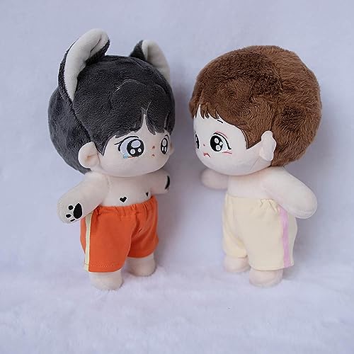 niannyyhouse 10 cm 15 cm 20 cm Plüsch Puppe Kleidung Kontrast T-Shirt Hosen Sportbekleidung Set Weiche Gefüllte Plüsch Spielzeug Dress Up Zubehör (a10, 20cm)