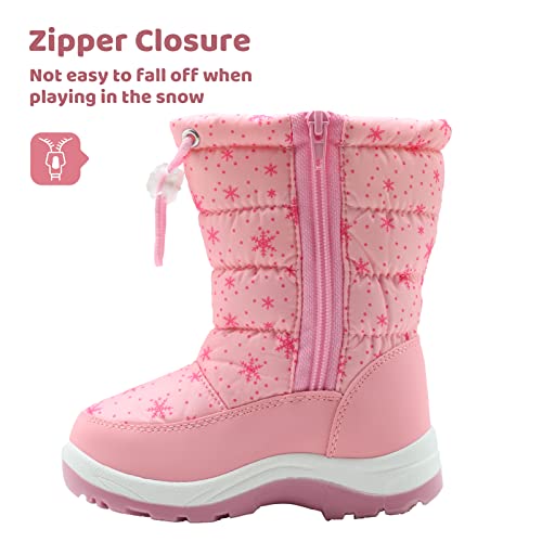 Apakowa Girls' Cold Weather Snow Boots (Toddler/Little Kid)