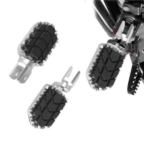 Repose-pieds avec housse pour BMW R1250GS LC 2018-2023 argent