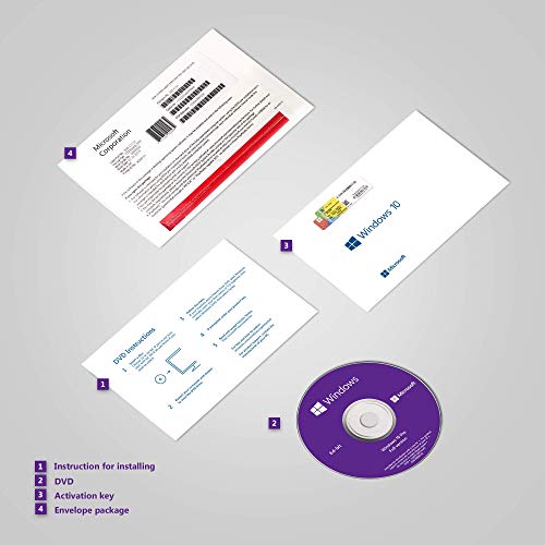 Windows 10 Professional OEM 64 Bit DVD English Language Full Product