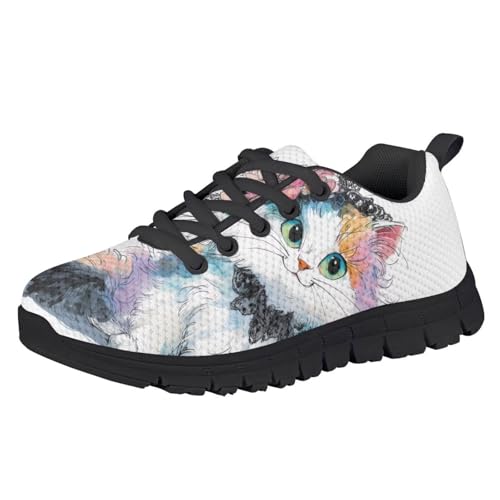 Halloween Shoes for Boys Kids Slip On Tennis Sneakers Fashion Knitted Mesh Bats Print Sports Shoes Lightweight for Tennis Running Walking