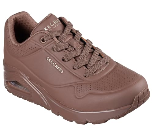 Skechers Uno Stand On Air zapatillas para Mujer, Brown Duraleather/ Mesh, 39 EU