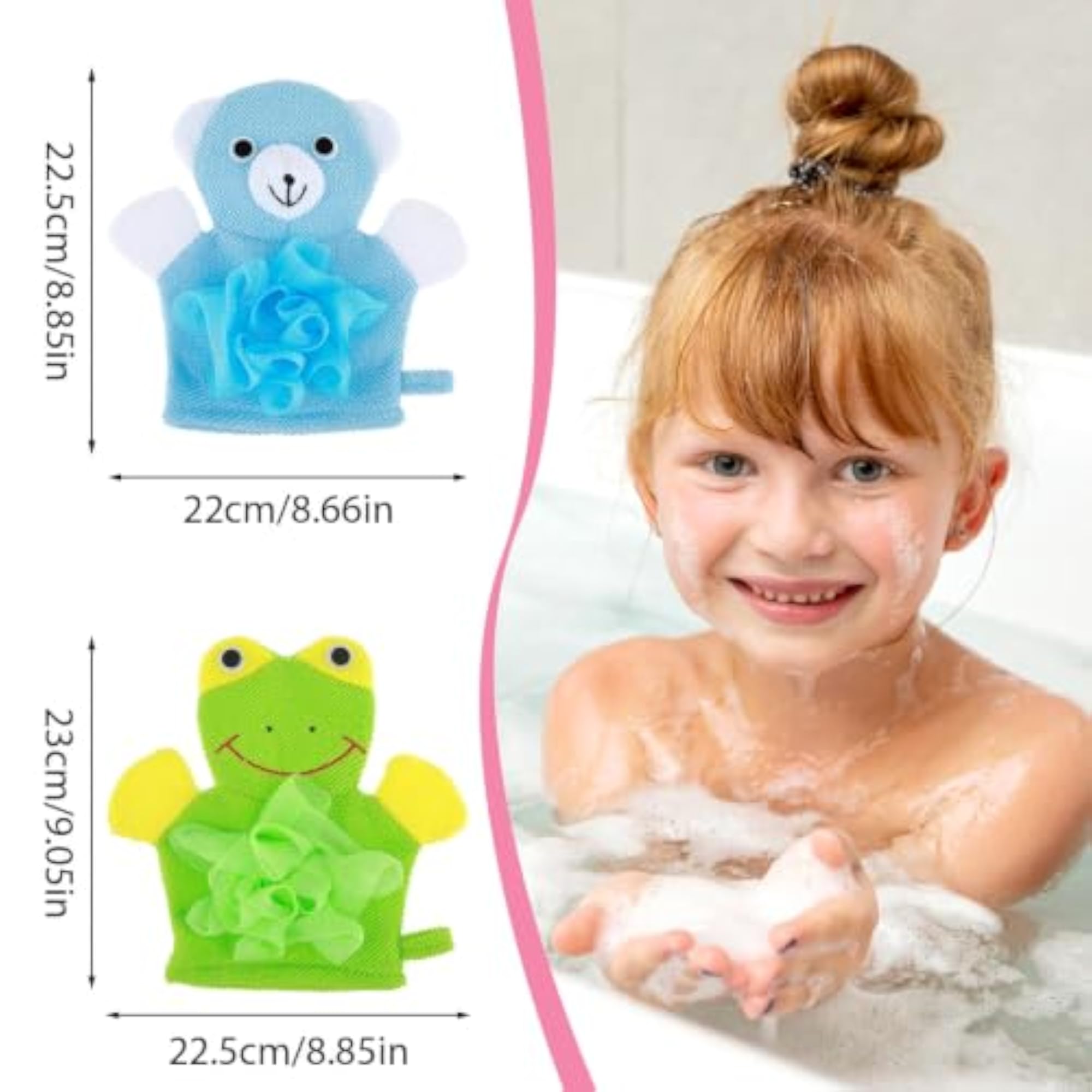 Loofah for Kids, Scrubber for Bathing, Family Bath Time Fun