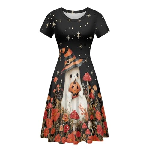 Image of Forchrinse Native Aztec Style Black White Geometric Women's Midi Dress Casual Long Dress Round Neck Swing Dress