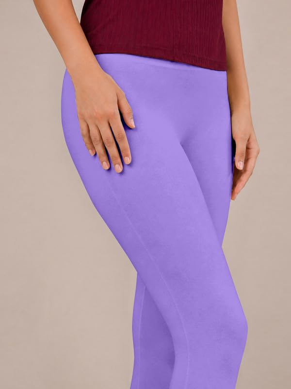 Image of TRENDMALLS Women's Microfiber Elastane Stretch Soft Churidar Length Leggings with Ultrasoft Waistband