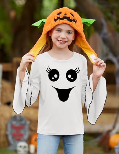 BesserBay Girls Halloween Long Bell Sleeve Crewneck Shirt 4-12 Years 5