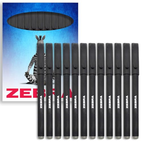 Bolígrafo Zebra ZGE Gel 0.7mm Negro Pack 12 miniatura 1