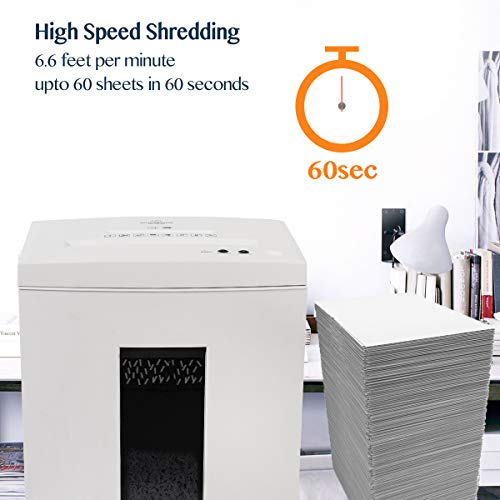 WOLVERINE 10-Sheet Super Micro Cut High Security Level P-5 Heavy Duty Paper/CD/Card Ultra Quiet Shredder SD9112 の商品画像 7