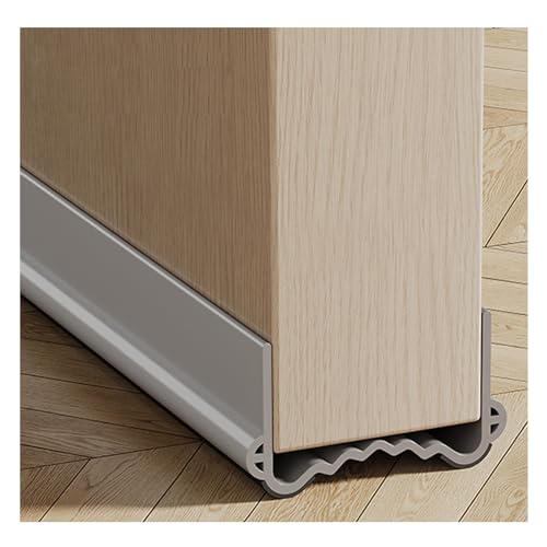 Veki 100cm Bas de Porte Isolant, Boudin de Porte Anti Froid, Joint de Porte Anti Bruit, Phonique Thermique Bande d'Étanchéité Protège des Courants d'air et...
