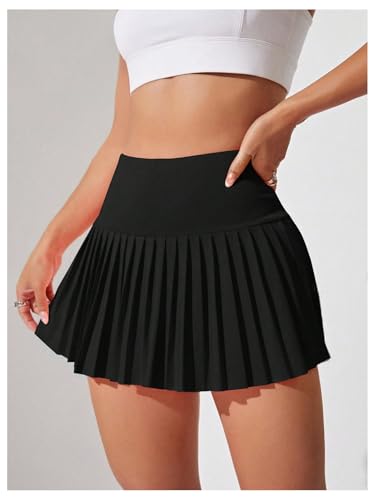 WDIRARA Women's High Waist Ruffle Hem Skort Stretch Casual Skirt Shorts4