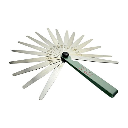AHL 10cm Calibre Fijo Feeler Galga de Espesores 0.02-1mm 17 Hojas