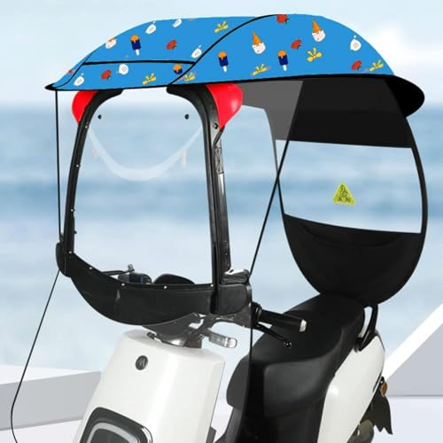 Składany baldachim do rowerów elektrycznych, motocykli i skuterów mobilnych – lekki, trwały pokrowiec na zewnątrz, ochrona przed słońcem, deszczem, wiatrem