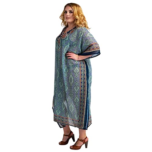 Image of Miss Lavish London Women's Kaftan- Kaftan Dress for Casual, Party, Evening, Vacation and Everyday Wear