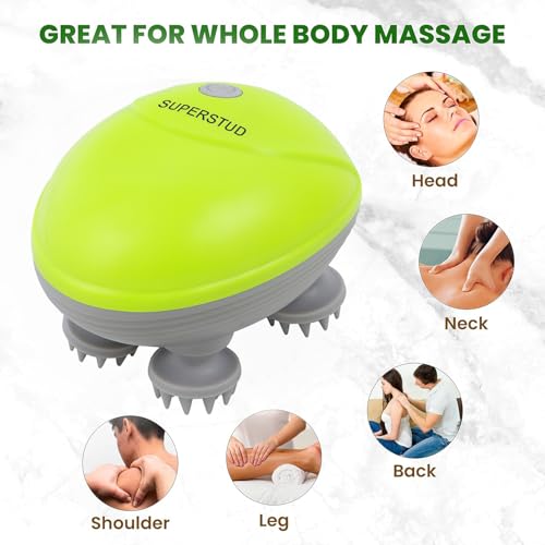 Image of SUPERSTUD Scalp Massager For Hair Growth || Rechargeable Electric Head Massager with 3 Speed Modes | Head Scratcher for Stress Relief, Relaxation & Deep Clean