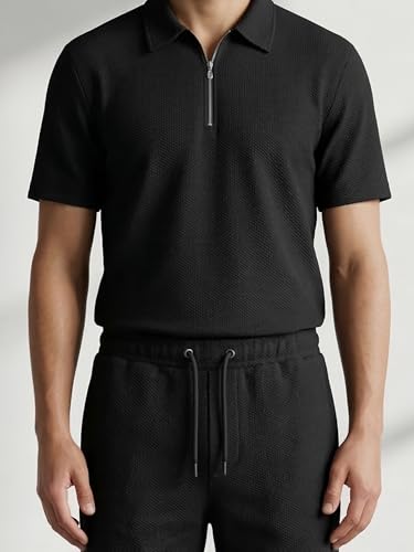 Image of Dollar Men Co-Ord Set | Polyester Shorts + Polo T-Shirt | Regular Fit, Quick Dry & Breathable | Gym, Casual & Sportswear | Pack of 1