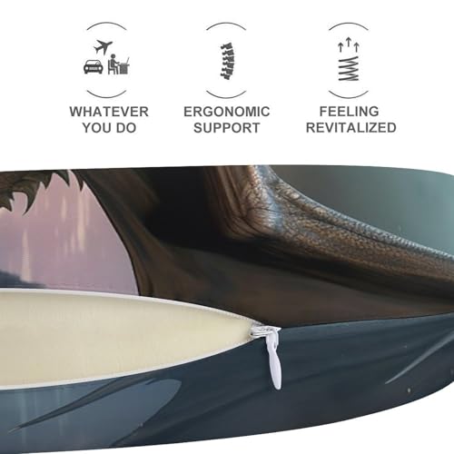 Almohada de Espuma Viscoelástica Tamaño Único para Viaje miniatura 5