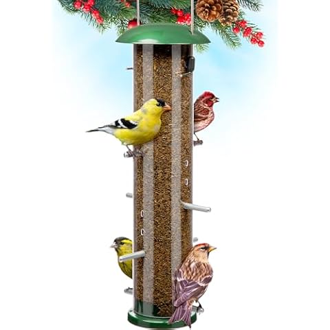 Gray Bunny Thistle & Nyjer Bird Feeder Cover