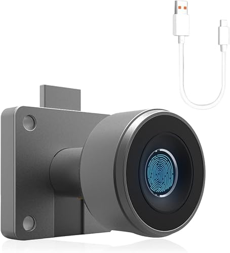 Cerradura de gabinete de huellas dactilares, cerradura biométrica de cajón de archivo oculto sin llave, cerradura inteligente de huellas dactilares