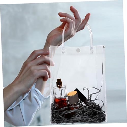 Bolsas para envolver regalos de bodas con asas transparentes KOMBIUDA 6