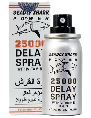 Deadly Shark 25000 Delay Spray for Men, 150 Sprays, 45ml